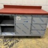RVS Polyethyleen PE Werkkast Kast Snijtafel Premium-line 2 schuifdeuren 3 laden 140 cm Horeca Slagerij - Afbeelding 4