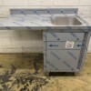 RVS Spoeltafel Spoelbak klapdeur 120 cm Horeca