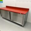 RVS Polyethyleen PE Werkkast Kast Snijtafel Premium-line 2 schuifdeuren 200 cm Horeca Slagerij - Afbeelding 3