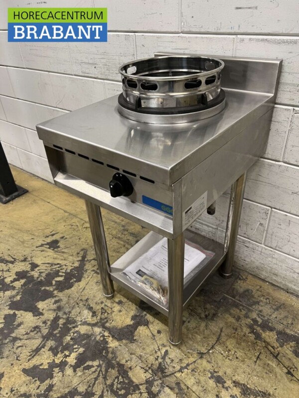 RVS Nayati NGER 4-60 Woktafel wokfornuis 1 brander 47,5 cm GAS Aardgas Horeca - Afbeelding 2