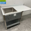 RVS Spoeltafel Spoelbak Gelast model Premium-line 140 cm Horeca - Afbeelding 3