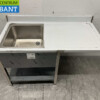 RVS Spoeltafel Spoelbak Gelast model Premium-line 140 cm Horeca - Afbeelding 4