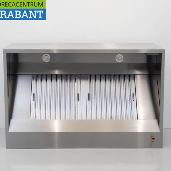 HCB RVS Afzuigkap Dampkap Premium-line Motor 1500 kuub Box Doos model 150 cm 230V Horeca