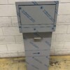 RVS Verrijdbare Prullenbak Afvalbak Vuilnisbak Premium-line Duwdeksel 130 liter Horeca