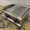 RVS Bakplaat Grillplaat 1/2 geribbeld 65,5 cm PROPAAN Horeca - Afbeelding 2