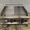 RVS Bakplaat Grillplaat 1/2 geribbeld 65,5 cm PROPAAN Horeca - Afbeelding 4
