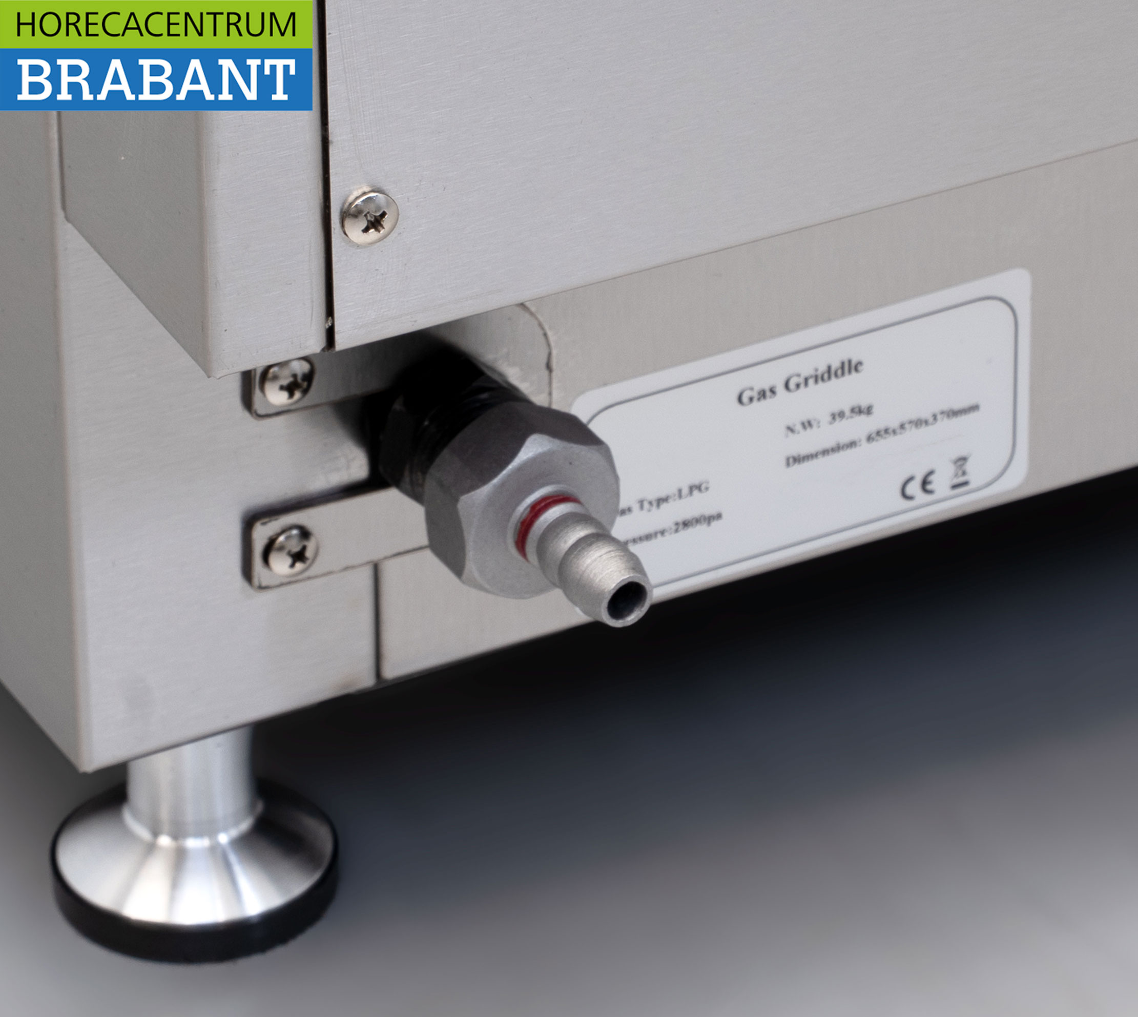 HCB RVS Bakplaat Grillplaat 1/2 geribbeld 65,5 cm PROPAAN Horeca - Afbeelding 6
