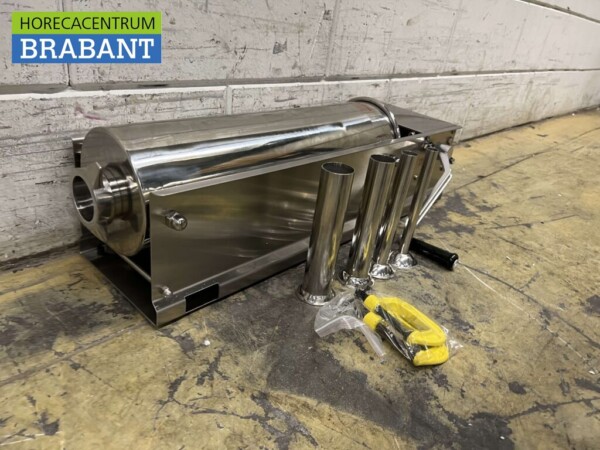 RVS Horizontale vulbus stopbus worstvuller 7 liter Horeca Slagerij - Afbeelding 3