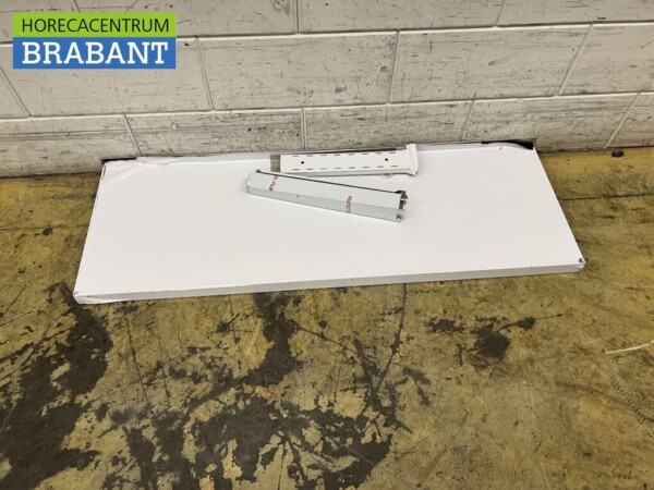 RVS Wandschap schap 120 x 40 cm Horeca - Afbeelding 2