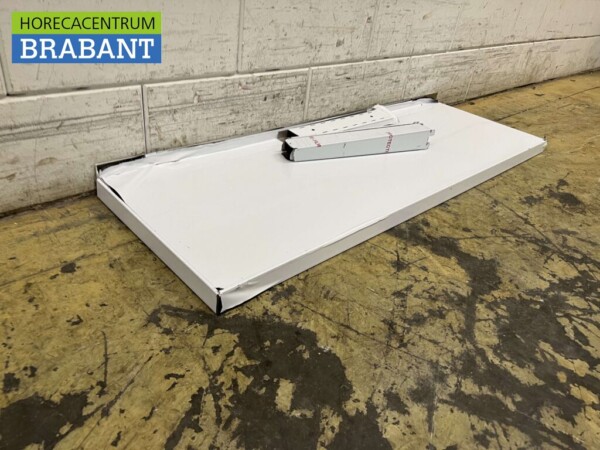 RVS Wandschap schap 120 x 40 cm Horeca - Afbeelding 3
