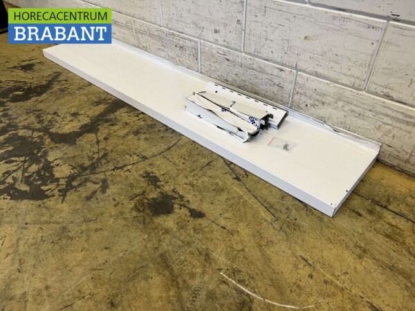 RVS Wandschap schap 160 x 30 cm Horeca - Afbeelding 3