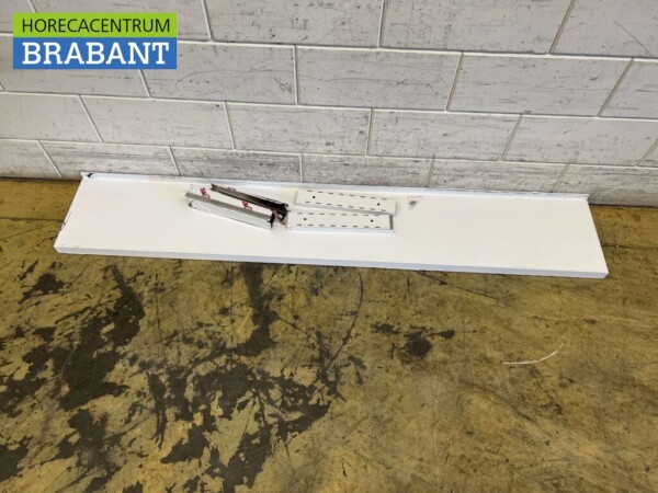 RVS Wandschap schap 180 x 30 cm Horeca - Afbeelding 2