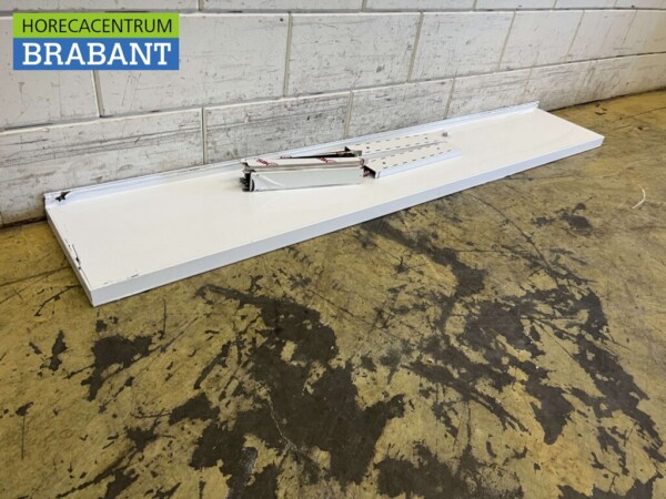 RVS Wandschap schap 180 x 30 cm Horeca - Afbeelding 4