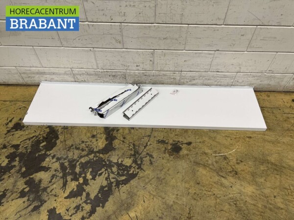 RVS Wandschap schap 180 x 40 cm Horeca - Afbeelding 2