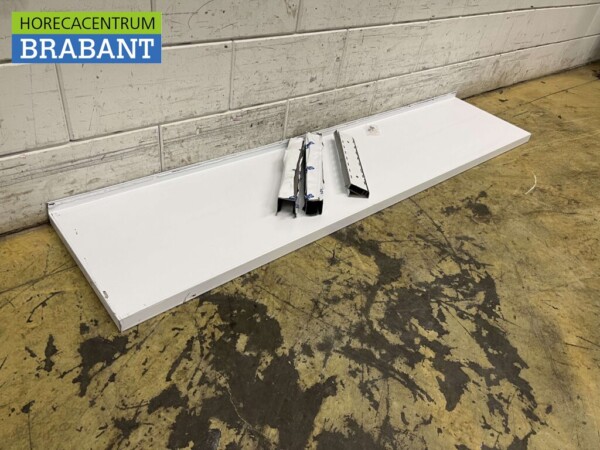 RVS Wandschap schap 180 x 40 cm Horeca - Afbeelding 4