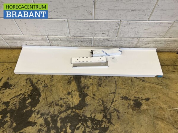 RVS Wandschap schap 140 x 30 cm Horeca - Afbeelding 2