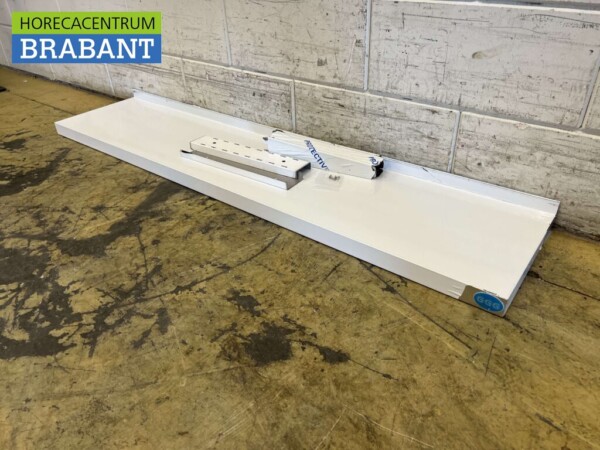 RVS Wandschap schap 140 x 30 cm Horeca - Afbeelding 3