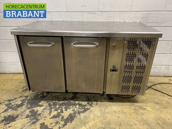 RVS Tecnodom Koelwerkbank 2 deuren en 142,5 cm 230V Horeca