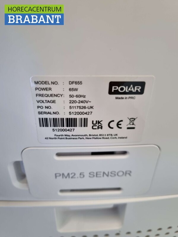 Polar DF655 Luchtreiniger met HEPA-filter, UVC lamp en ionisator 60 m2 230V - Afbeelding 4