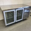RVS Koelwerkbank 2 glasdeuren glazen deur 1/1 GN 139 cm 230V Horeca - Afbeelding 3