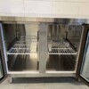 RVS Koelwerkbank 2 glasdeuren glazen deur 1/1 GN 139 cm 230V Horeca - Afbeelding 4