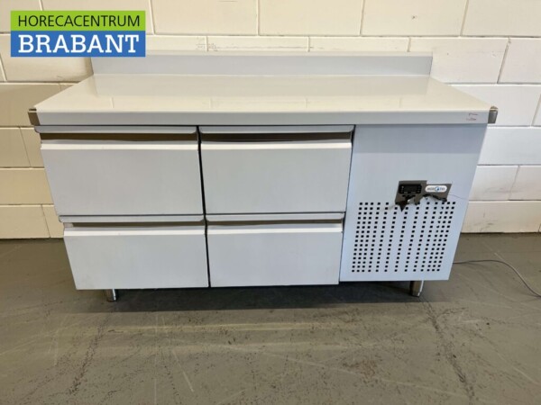 RVS Mercatus Koelwerkbank 4 laden 147 cm 230V Horeca