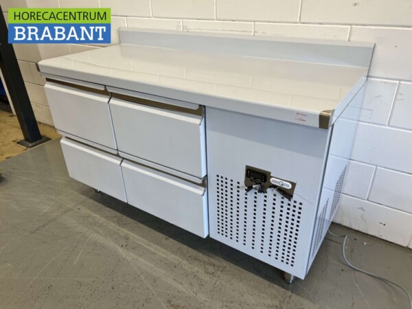 RVS Mercatus Koelwerkbank 4 laden 147 cm 230V Horeca - Afbeelding 3