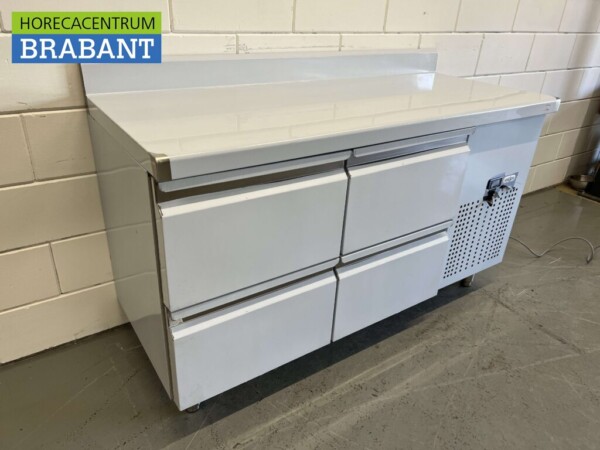 RVS Mercatus Koelwerkbank 4 laden 147 cm 230V Horeca - Afbeelding 4