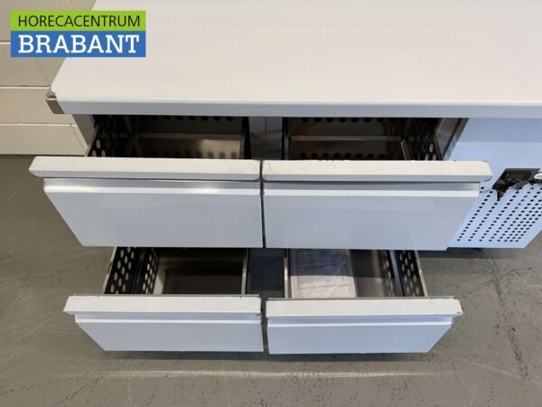 RVS Mercatus Koelwerkbank 4 laden 147 cm 230V Horeca - Afbeelding 5
