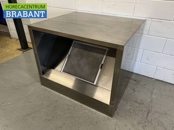 RVS Afzuigkap Dampkap met lamellen filter 100 x 80 cm Doos Box model Horeca - Afbeelding 3
