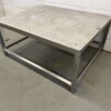 RVS Plateau tafel 120 x 100 x 56 Horeca - Afbeelding 4