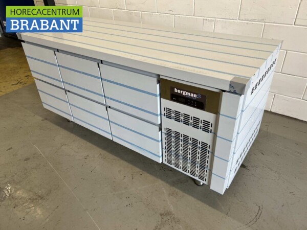 RVS Coreco Premium koelwerkbank 6 laden 1/1 gastronorm 179,5 cm Horeca - Afbeelding 2