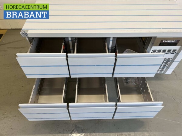 RVS Coreco Premium koelwerkbank 6 laden 1/1 gastronorm 179,5 cm Horeca - Afbeelding 4