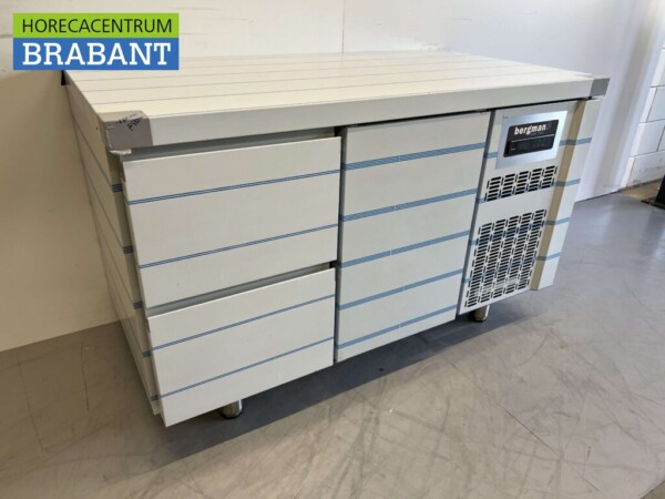 RVS Coreco Premium koelwerkbank 2 laden en 1 deur 1/1 gastronorm 134,5 cm Horeca - Afbeelding 3