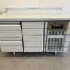 RVS Coreco Premium vrieswerkbank 2 laden en 1 deur 1/1 gastronorm 134,5 cm Horeca