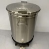 RVS Prullenbak afvalbak vuilnisbak met voetbediening 50 liter Horeca