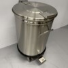 RVS Prullenbak afvalbak vuilnisbak met voetbediening 50 liter Horeca - Afbeelding 2