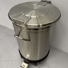 RVS Prullenbak afvalbak vuilnisbak met voetbediening 50 liter Horeca - Afbeelding 3