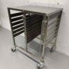 RVS Dubbele regaalwagen 12 x 1/1 GN gastronorm 74 cm Horeca - Afbeelding 2