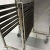 RVS Dubbele regaalwagen 12 x 1/1 GN gastronorm 74 cm Horeca - Afbeelding 4