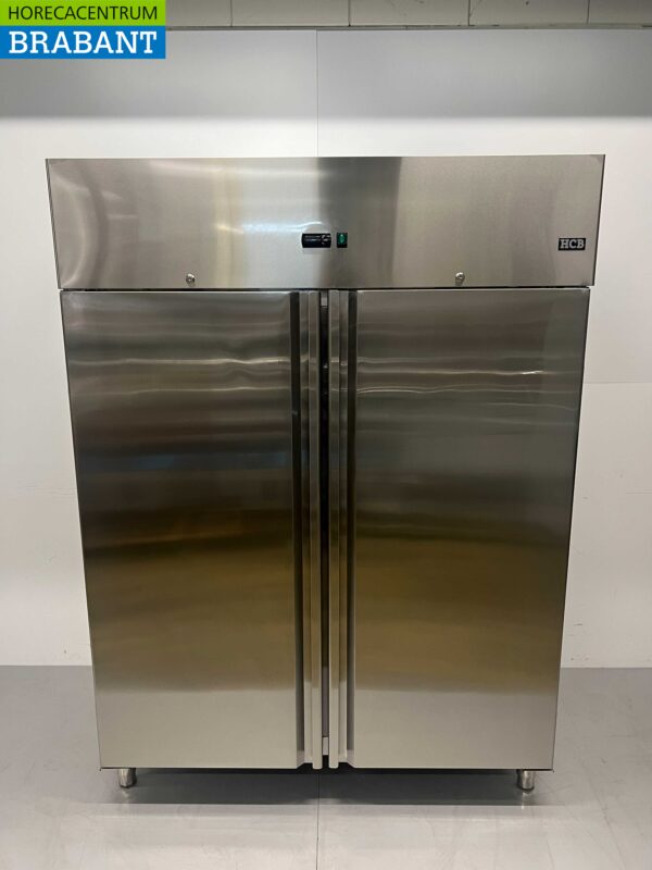 RVS Dubbeldeurs 2-deurs Vriezer Vrieskast Monoblock 1350 liter 230V Horeca