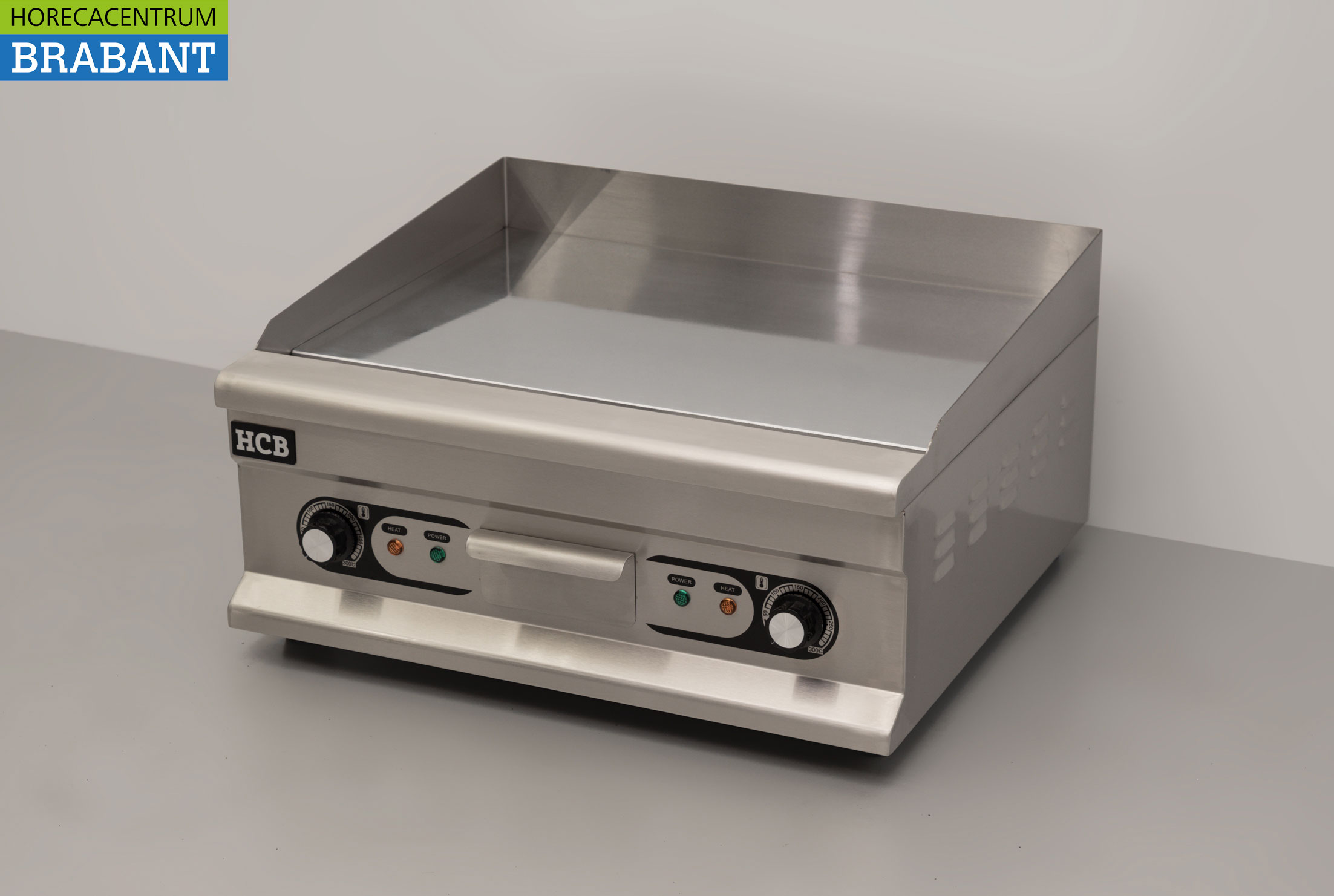 RVS Spiegel Grillplaat Bakplaat Chroom bakplaat 60 cm 400V Horeca - Afbeelding 2