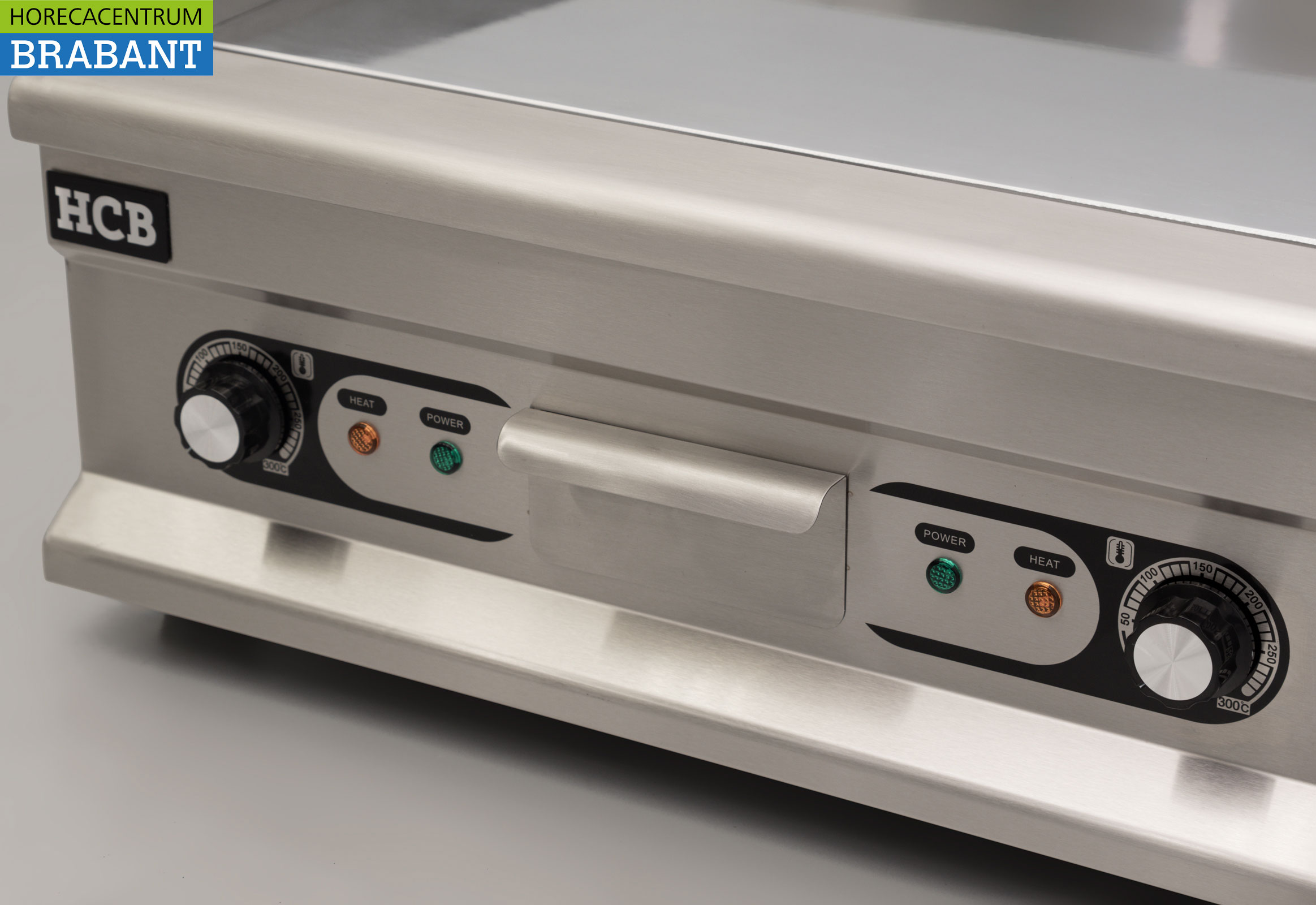 RVS Spiegel Grillplaat Bakplaat Chroom bakplaat 60 cm 400V Horeca - Afbeelding 4