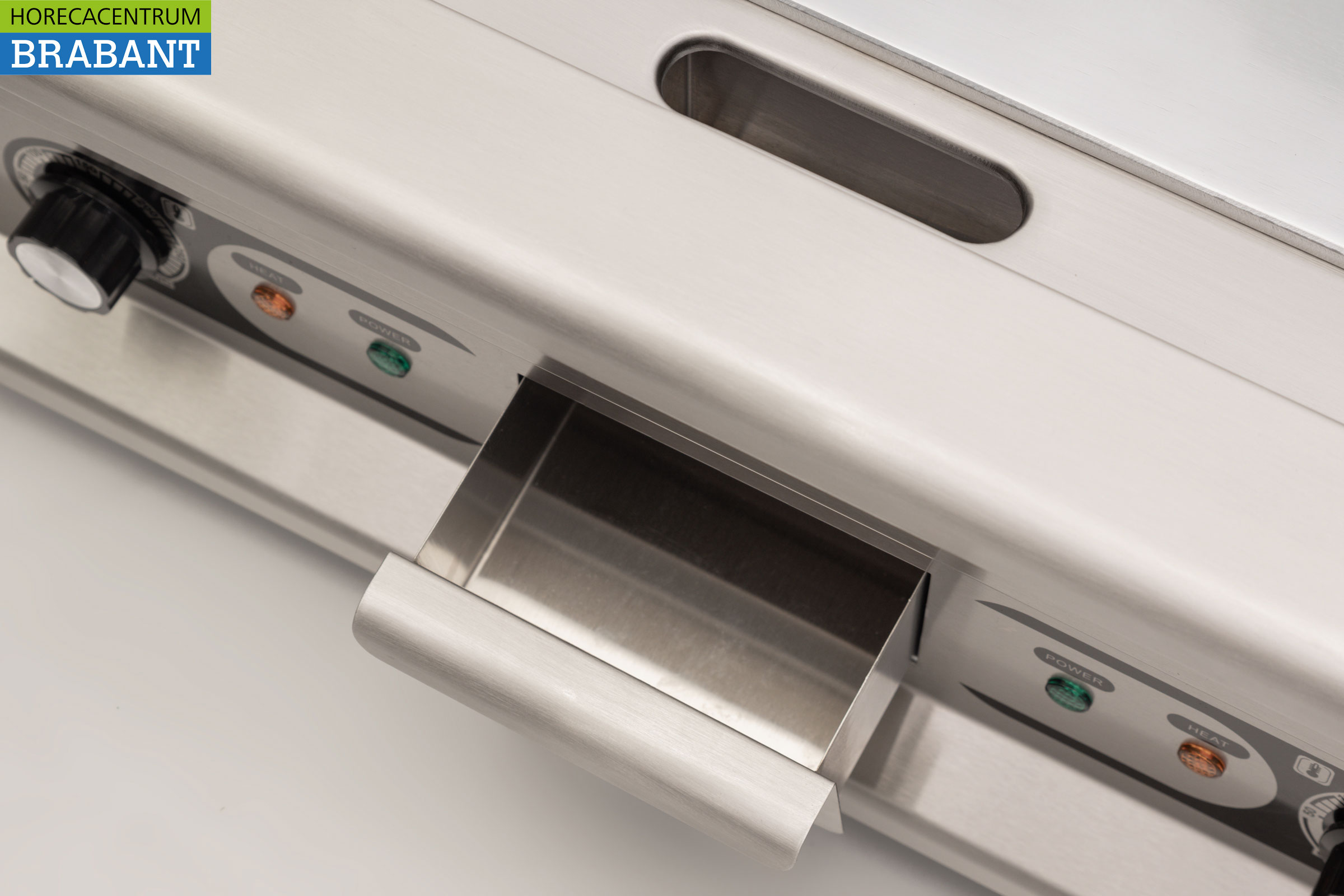 RVS Spiegel Grillplaat Bakplaat Chroom bakplaat 60 cm 400V Horeca - Afbeelding 5