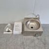 RVS Saro Justin Wasbak Spoelbak met kniebediening 40 x 40 cm Horeca