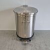 RVS Saro prullenbak afvalbak met voetpedaal 50 liter Horeca