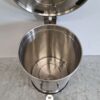 RVS Saro prullenbak afvalbak met voetpedaal 50 liter Horeca - Afbeelding 4