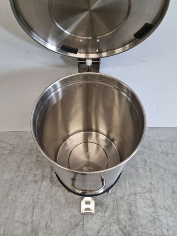 RVS Saro prullenbak afvalbak met voetpedaal 50 liter Horeca - Afbeelding 4