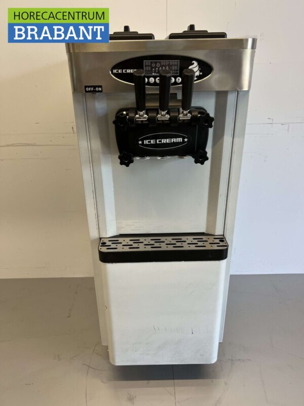 RVS Verrijdbare softijsmachine 2 smaken 230V Horeca