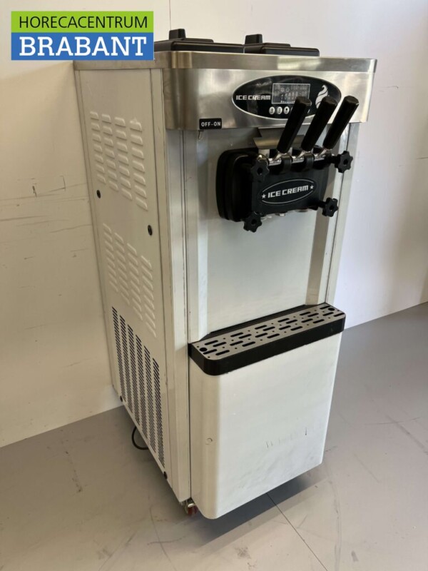 RVS Verrijdbare softijsmachine 2 smaken 230V Horeca - Afbeelding 3